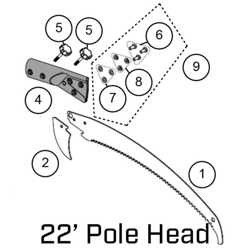 Notch Stealth Pole Saw Replacement Parts