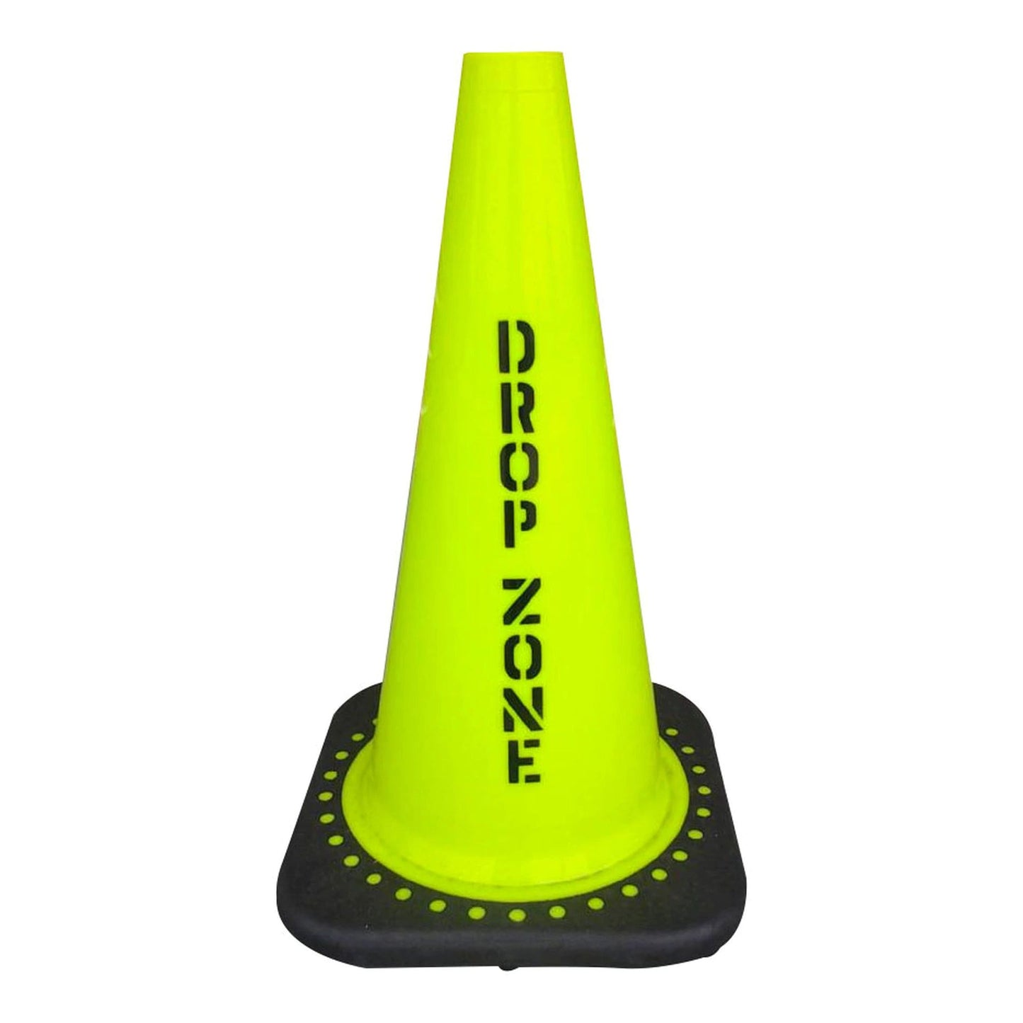 18" JBC Lime Revolution Series Reflective Traffic Cone SKU: 39553