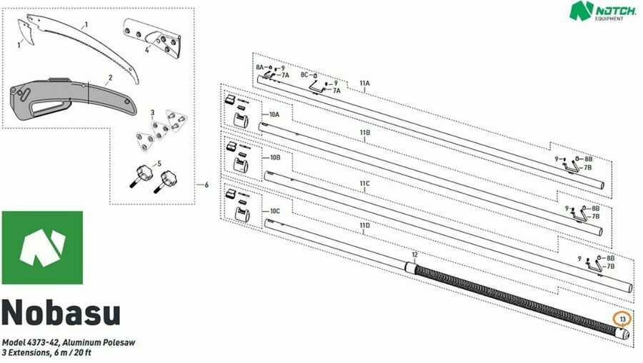 Notch Nobasu Polesaw Rubber Base Cap