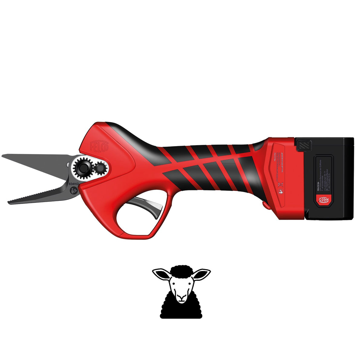 FELCO 834 Cordless Electric Pruner with 2 x 14.4V Batteries