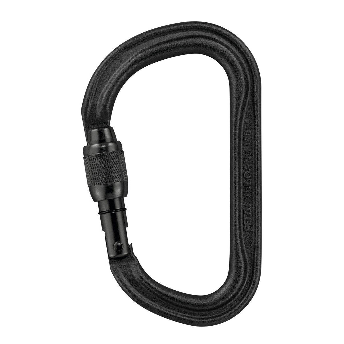 Petzl VULCAN Steel Screw-Lock Carabiner, Black