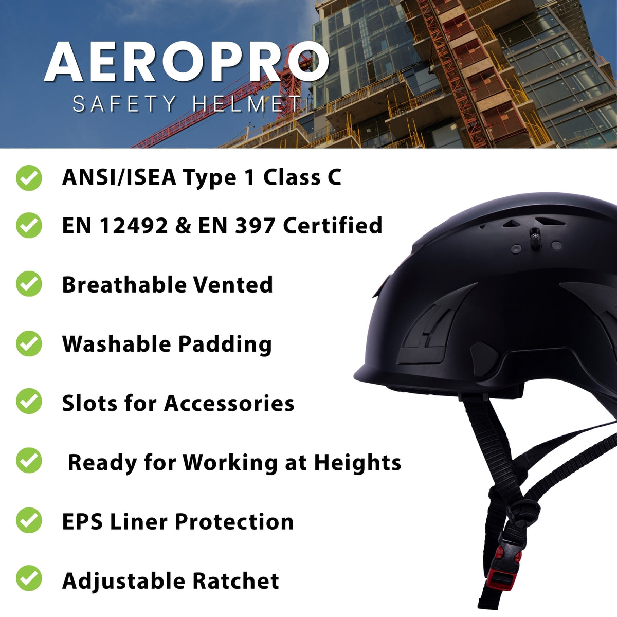 Land Helmets AeroPro Safety Helmet