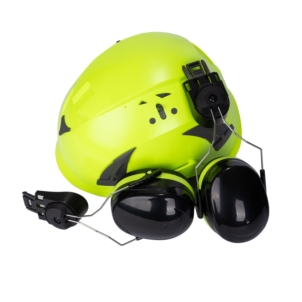 Land Helmets Premium Slotted Hard Hat Earmuffs, NRR 22