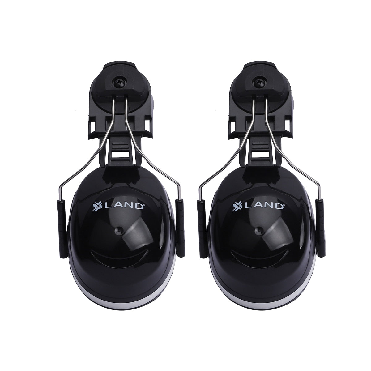 Land Helmets Premium Slotted Hard Hat Earmuffs, NRR 22