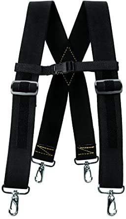 Weaver Arborist 2" Elastic Adjustable Suspenders, Black