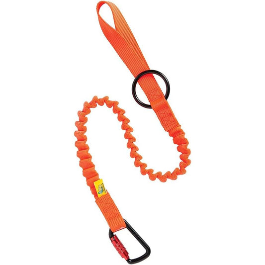 Weaver Arborist Bungee Chainsaw Strap with Ring & Carabiner, Blaze Orange