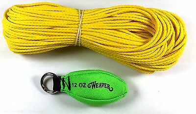 Weaver 12 oz Throw Weight with 150' Line, Neon Green