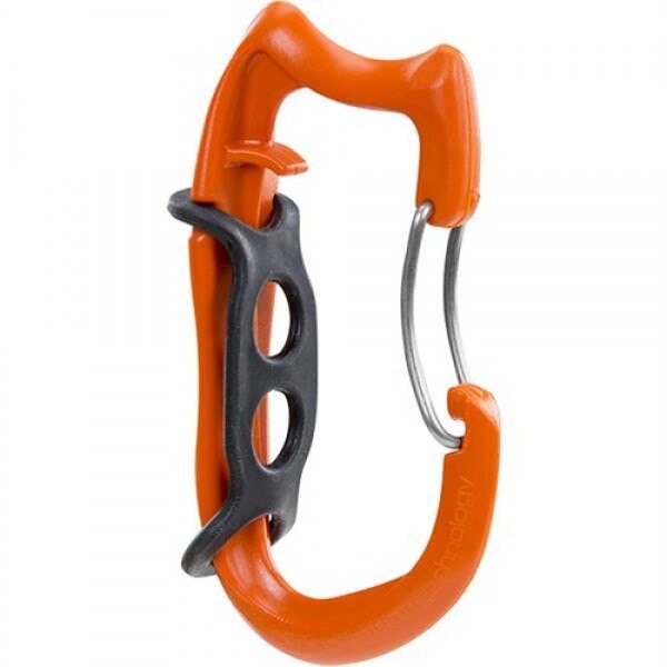 Weaver Arborist Truck Spring Wire Gate Lock Carabiner, Orange