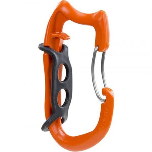 Weaver Arborist Truck Spring Wire Gate Lock Carabiner, Orange