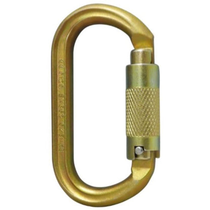 ISC Offset Oval Steel Keylock Carabiner