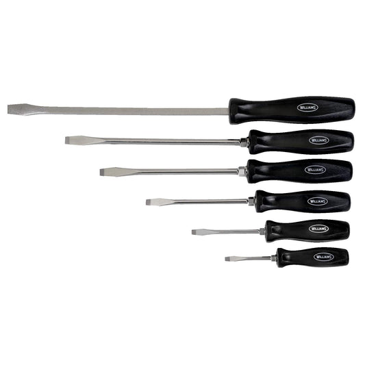 Williams 6-Piece Slotted Screwdriver Set