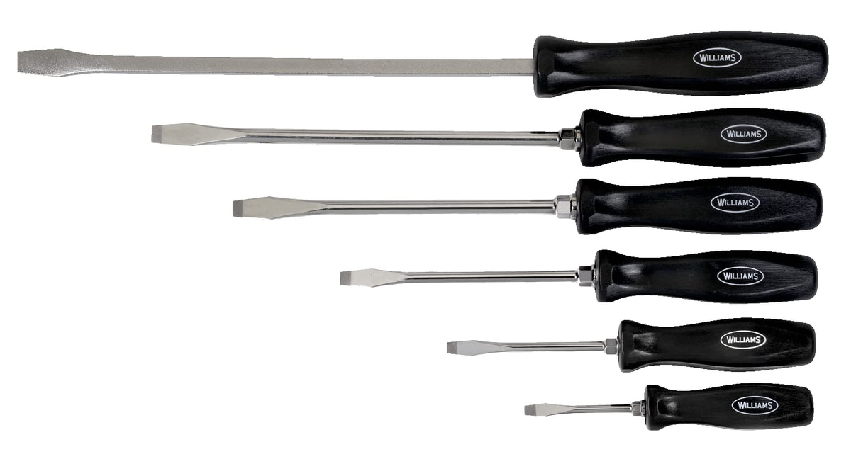 Williams 6-Piece Slotted Screwdriver Set