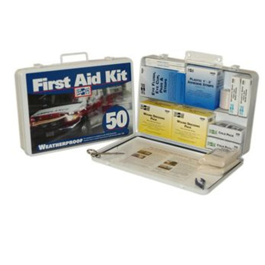 Pac-Kit #50 Vehicle First Aid Kit, Steel Case