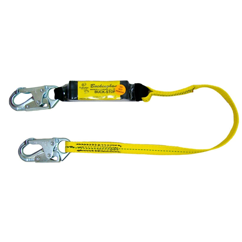 Buckingham Buck-Stop Deceleration Lanyard, 6'
