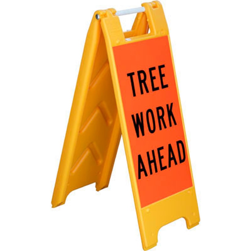 Plasticade Tree Work Ahead Folding Sign