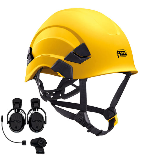 Petzl VERTEX ANSI Helmet with Notch Hookups & SENA Comms