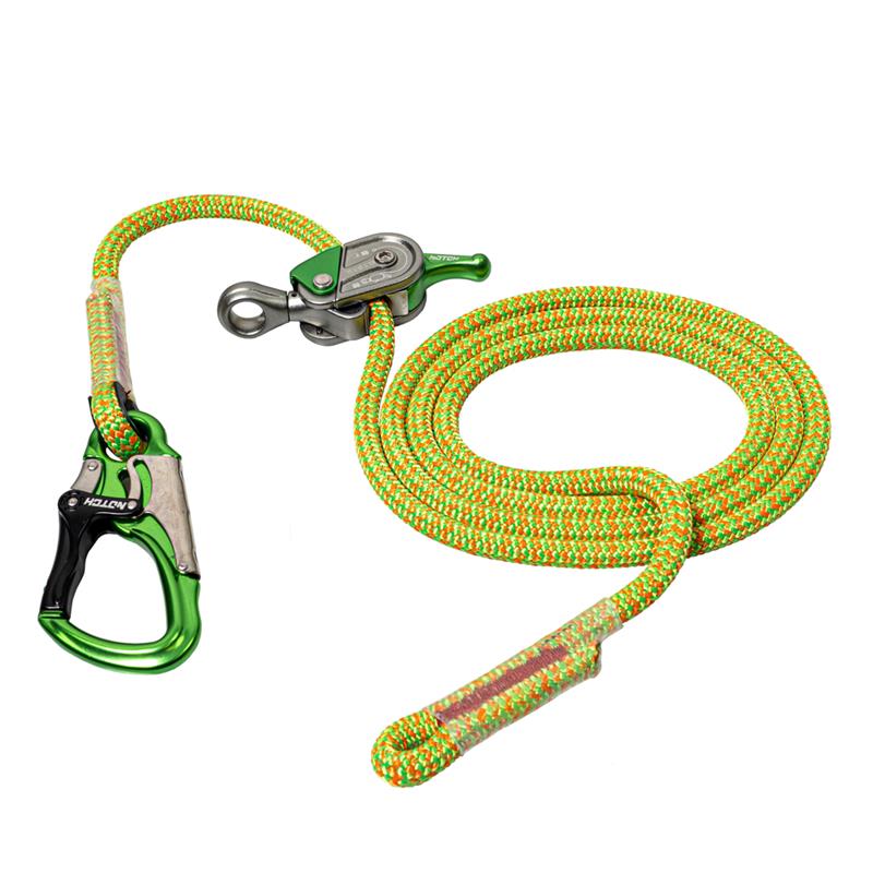 Notch 10' Tropical Ivy Flipline w/ Notch Glide rope grab
