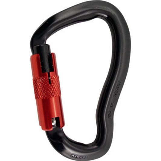 ISC Medium Gator Aluminum Carabiner, Double Locking