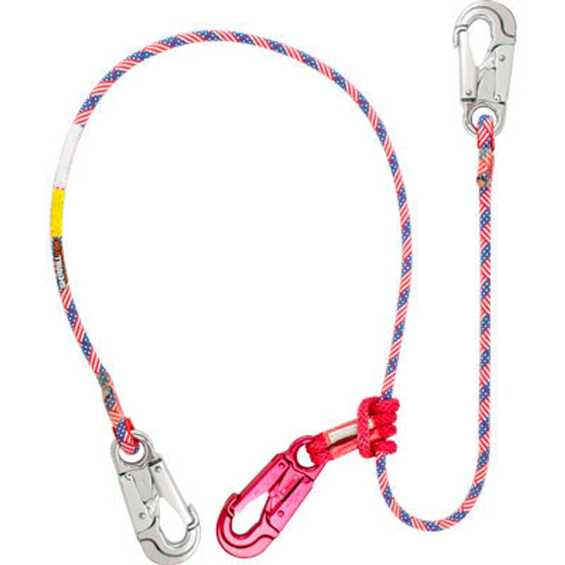 Rope Logic Star Spangled Lanyard 11mm x 14' with Tenex Prusik