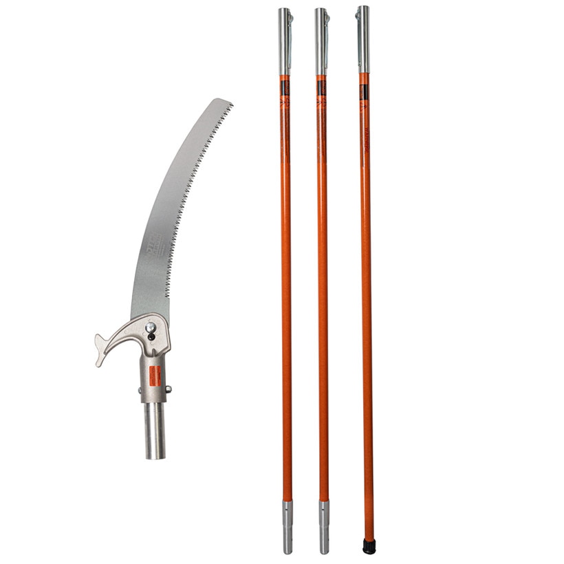 Notch 18' Fiberglass Pole Saw Set - Orange