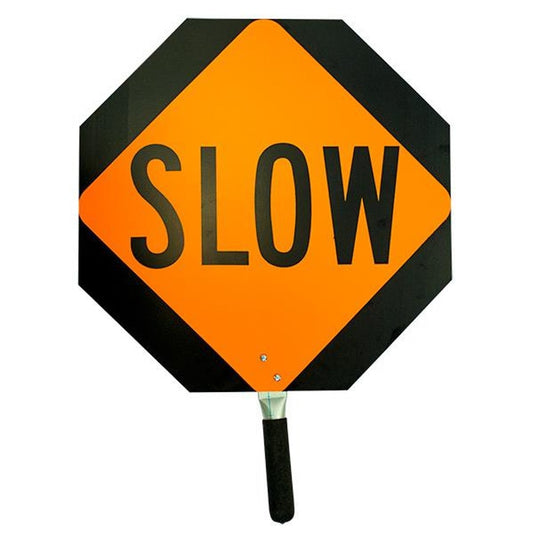 Stop/Slow Paddle Sign with Handle