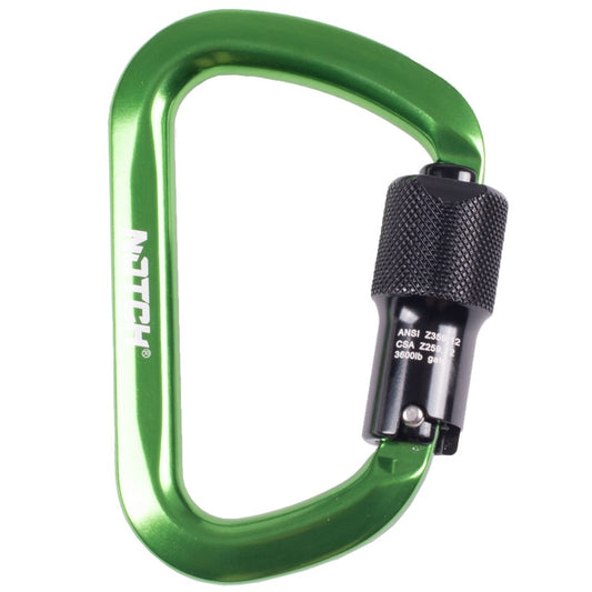 Notch D Aluminum Carabiner, 3600 lb Gate
