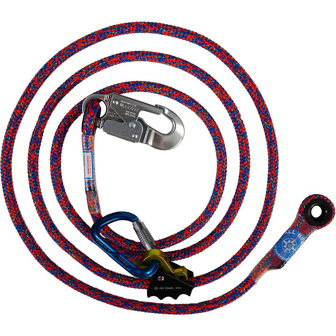 POSITIONING LANYARD, 12' X 1/2