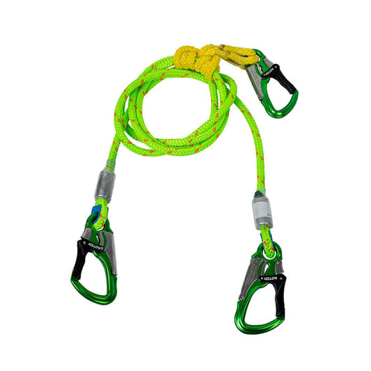 Notch 2 in 1 12' Wirecore Lanyard w/ Triple Action Snap