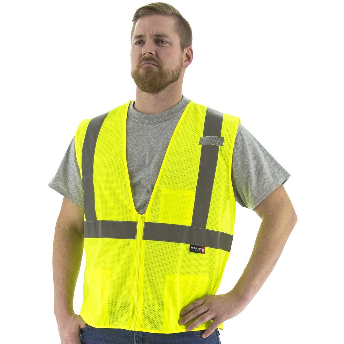 Class 2 Hi-Vis Safety Vest, Yellow