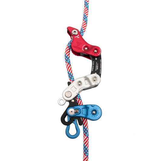 Notch Rope Runner Vertec Revolution limited edition, red white and blue, on rope