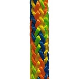 Pelican Arborist-PRO 11.8mm Climbing Line, Orange/Lime/Yellow/Blue