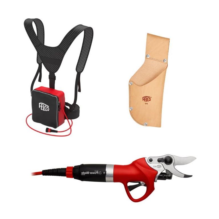 FELCO 802G-HP Left-Handed Electric Pruning Shear Kit with 882-NP Power Pack and 916 Holster