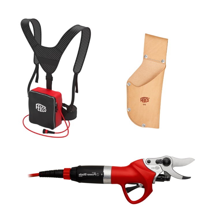 FELCO 802G-HP Left-Handed Electric Pruning Shear Kit with 882-NP Power Pack and 916 Holster