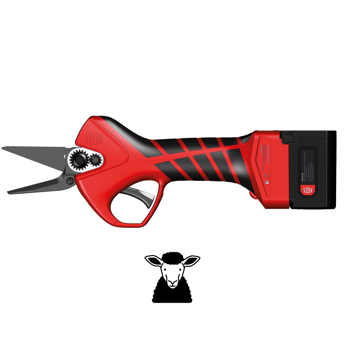 FELCO 834 Cordless Electric Pruner with 2 x 14.4V Batteries