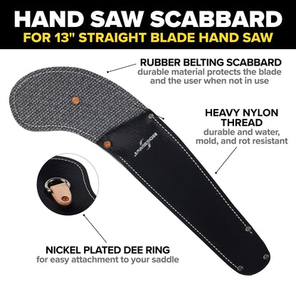 Jameson Rubber Belting Hand Saw Scabbard, 13"