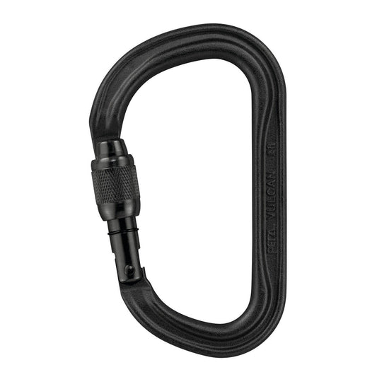 Petzl VULCAN Steel Screw-Lock Carabiner, Black