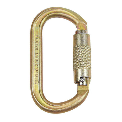 ISC Offset Oval Steel Keylock Carabiner