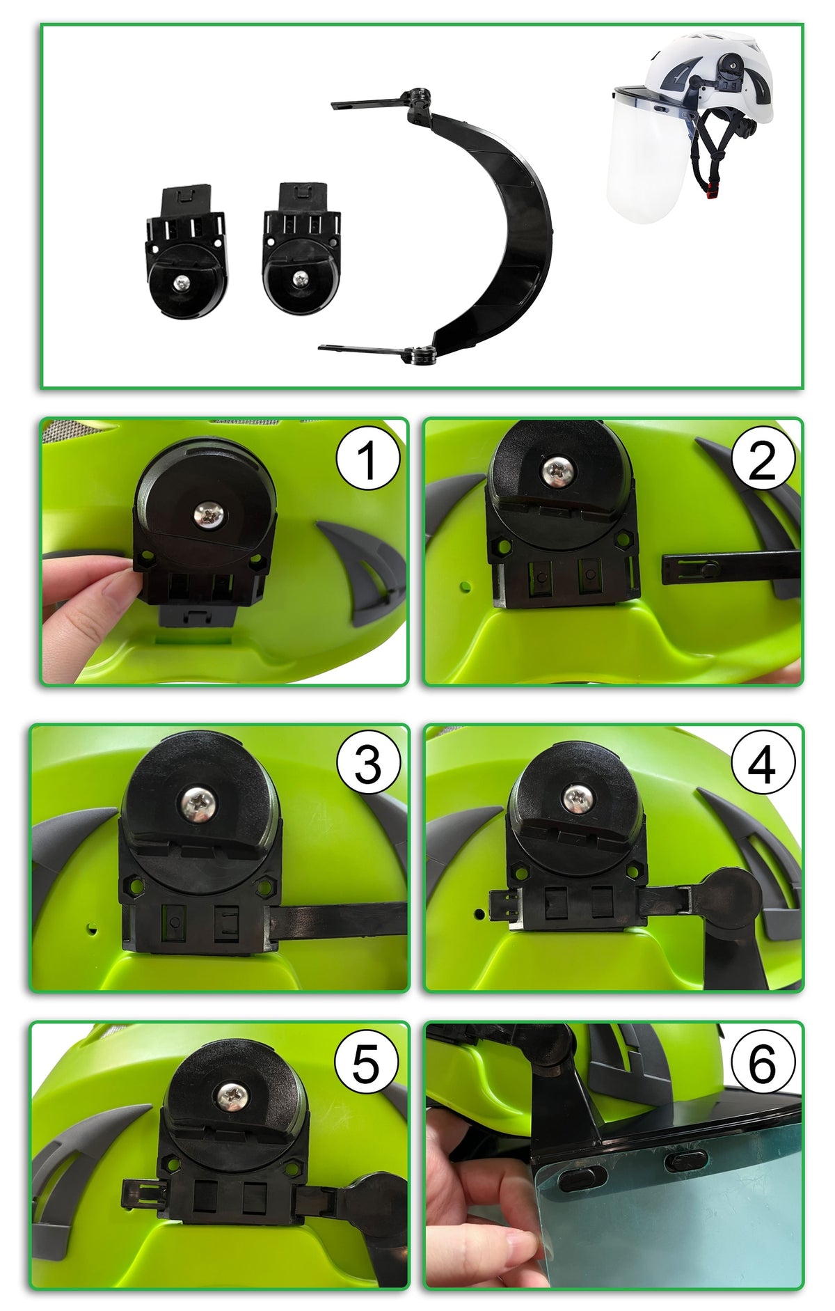 Land Helmets Universal Clear Face Shield