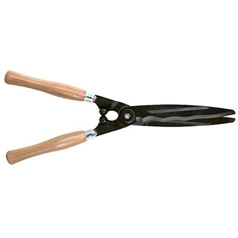 Bahco P57-25-W Shear, Wood Handles Wavy Blade