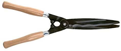 Bahco P57-25-W Shear, Wood Handles Wavy Blade