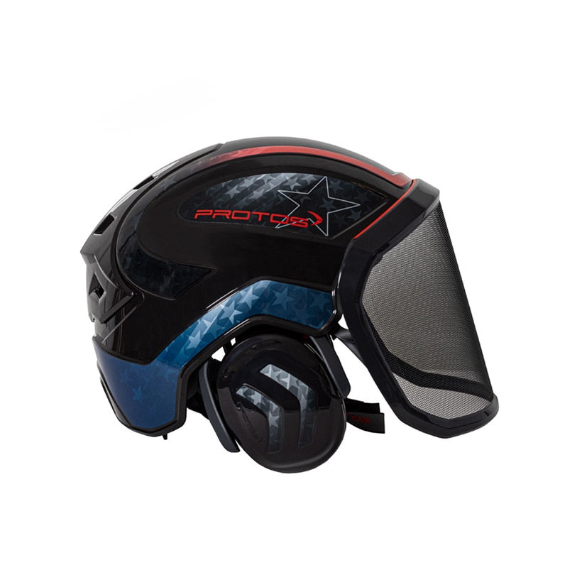 Pfanner Protos Integral Arborist Helmet - Stars & Stripes