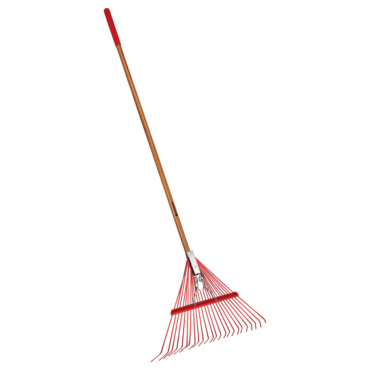 Corona Leaf Rake, Steel Head, 24 Tine, Wood Handle