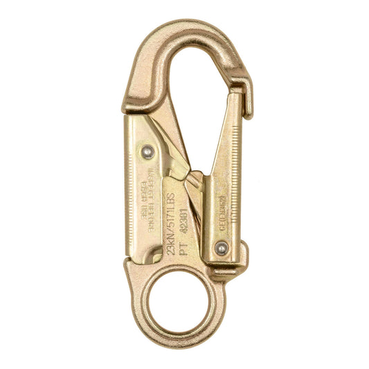 U.S. Rigging Double Locking Safety Hook, Fixed Eye