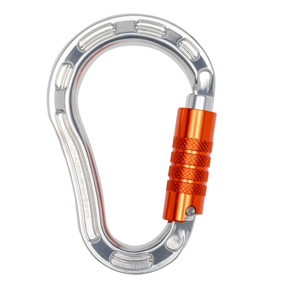U.S. Rigging Large Aluminum Carabiner, Triple Gate, 50 kN