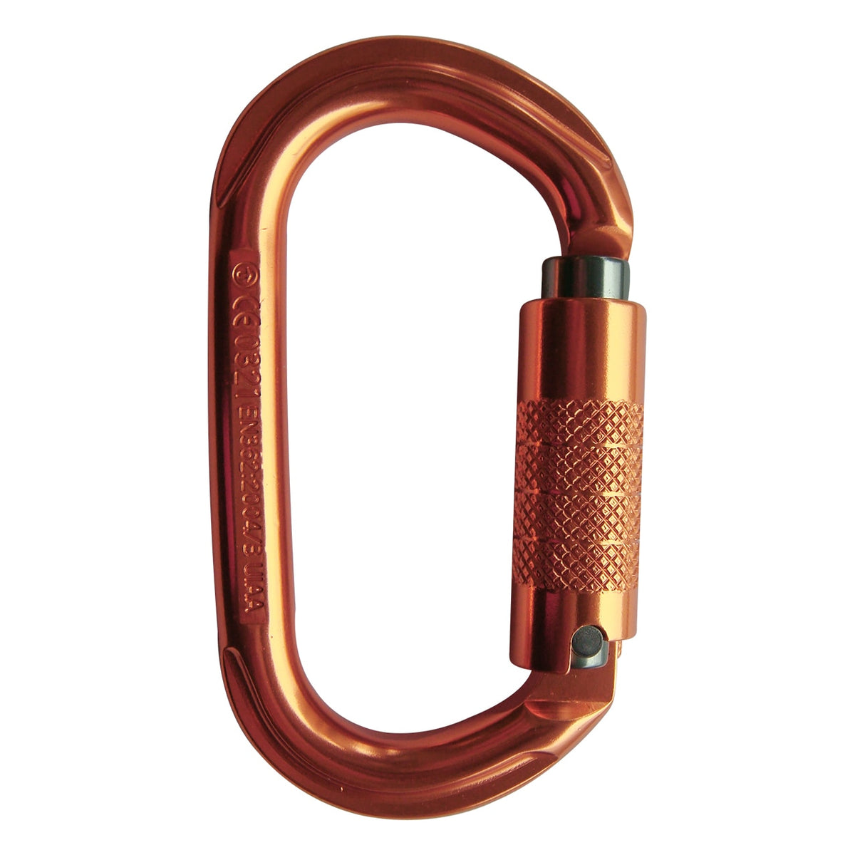 ProClimb Oval Aluminum Carabiner, Triple Lock