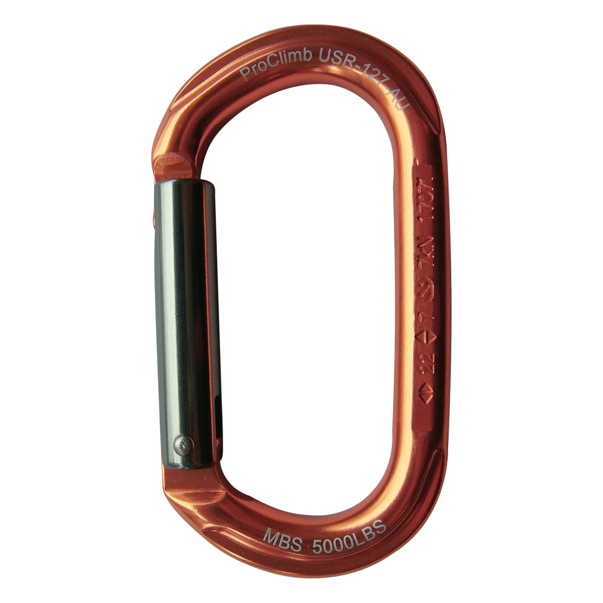 ProClimb True Oval Aluminum Carabiner, Straight Gate