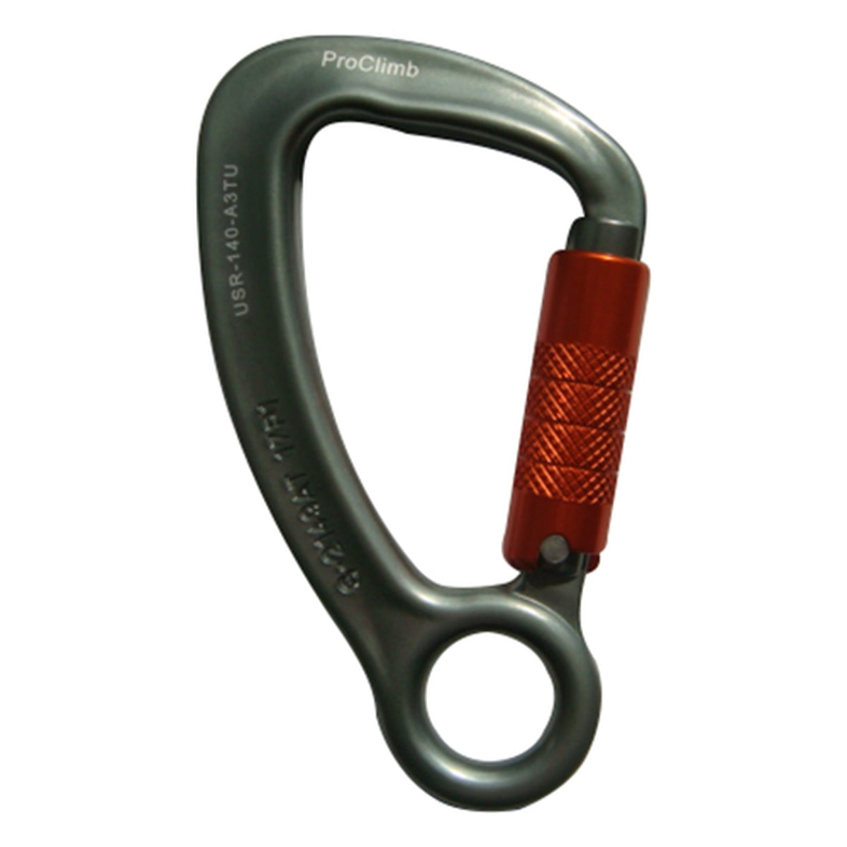 ProClimb Aluminum Carabiner, Triple Lock Gate, 28kN