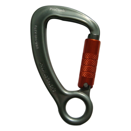 ProClimb Aluminum Carabiner, Triple Lock Gate, 28kN