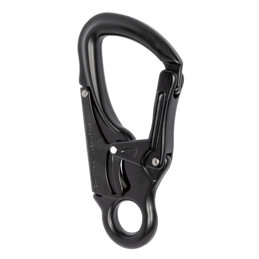 ProClimb Aluminum Double Lock Snap Hook, Black