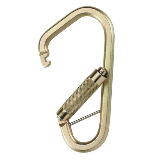 ProClimb Steel Ladder Hook Carabiner, Offset Twist Lock